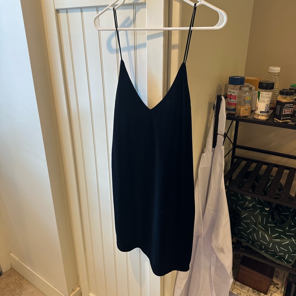 Elegant Black Velvet Dress